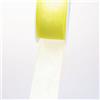 Deko AS GmbH Deko und Band 53736 - Nastro in organza con bordo, 38 mm, 50 m, col. 14 lime - 53736-3-50-14