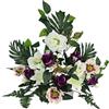 DRW Centro Fiori Artificiali per Cimitero Tonalità viola 80X60X14