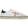 PREMIATA scarpe da uomo sneaker tessuto camoscio pelle STEVEN_6645 bianco-verde