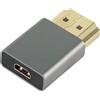 QIANRENON Adattatore per convertitore da Micro HDMI a HDMI Adattatore per prolunga HDMI maschio a Micro HDMI femmina placcato oro 4K 3D @ 60Hz