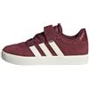 adidas VL Court 3.0 Shoes Kids, Shadow Red off White Cloud White X06, 34 EU