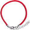 ZENSE - Bracciale in corda regolabile rosso da uomo ZB0367