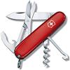 Victorinox Coltellino Svizzero Compact, 15 Funzioni, Made in Switzerland, Multiuso con Lama, Mini Cacciavite, Apribottiglie, Rosso