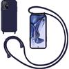 GoodcAcy Cover con Collana per Xiaomi Mi 11T/Mi 11T PRO,Custodia Silicone Liquido con Cordino per Mi 11T,Custodia con Regolabile Collana Case con Laccio Tracolla per Mi 11T PRO,Blu
