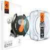 Spigen Glas.tR EZ Fit Vetro Temperato compatibile con Samsung Galaxy Watch 7 40mm, 2 Pezzi, Incompatibile con il case, Installazione Facile, Cristallino, Durezza 9H Pellicola prottetiva