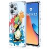 XINYEXIN Cover per Oppo A40 4G / A40m / Oppo A60 5G Trasparente Slim - Custodia per Cellulare TPU Antiurto, Serie di Graffiti Artistici Colorati e Cool, Disegno Carino - Duck