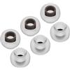 Yinyoo 6 PEZZI/3 PAIA Gommini TRI Clarion in Silicone Sostitutivi, Gommini Isolanti in Gomma con Innesto Interno da 4,5-5,5 mm per Cuffie Intrauricolari IEM KZ ZS10 PRO, EDX PRO, ZST (Marrone, L)