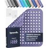 homerella® Tappeto doccia antiscivolo 53x53cm [INCL. Ganci] - Tappetino doccia antiscivolo sensibile alla pelle - Tappeto per doccia antiscivolo rettangolare - Tappetini antiscivolo per doccia
