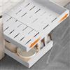 Aonext 2 Pacchi Cassetti Estraibili per Cucina, Cassetti Estraibili con Adesivo, Organizer Per Mobili da cucina Per Mobili, Cassetto Estraibile, Senza Foratura Chiodatura