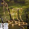Mixtooltoys Corda luminosa in iuta 2M 6 mm 40 LED alimentata a batteria 8 modalità con telecomando, per giardinaggio campeggio fasciatura arti spago di iuta decorazioni per feste natalizie e matrimoni