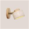 BRRSKBK Sconce da parete in pietra naturale Lampada da bagno regolabile a parete in marmo Lampada da parete rustica cablata in fattoria Lampada da parete moderna di metà secolo Illuminazione da parete