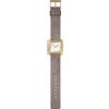 ROLF CREMER | Orologio da polso da donna Twister 507903 | Orologio di design marrone con cassa in acciaio inossidabile placcato oro e quadrante bianco | Lancette e fibbia ad ardiglione dorate