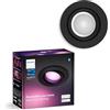 Philips Hue Centura White & Color Ambiance, plafoniera dimmerabile per il sistema di illuminazione Hue con 16 milioni di colori, controllo intelligente della luce tramite voce e app, nero.