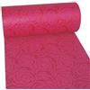 Deko AS GmbH Runner decorativo a forma di rose (impermeabile, effetto loto, superficie vellutata, rotolo da 5 m, larghezza 30 cm, 100% nylon), colore rosa