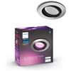 Philips Hue Centura White & Color Ambiance, plafoniera dimmerabile per il sistema di illuminazione Hue con 16 milioni di colori, controllo intelligente della luce tramite voce e app, alluminio.