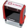 Trodat - Timbro Motivazionale per Insegnanti Printy 4912 Autoinchiostrante, Collezione Happy School, Impronta IN RITARDO! Colore Timbro Rosso, Cartuccia Inclusa di Colore Rosso