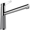 SCHOCK Rubinetto da cucina SC-510 Croma - Rubinetto a bassa pressione CRISTADUR con doccetta estraibile e connettori standard