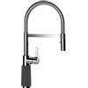 SCHOCK Rubinetto da cucina SC-550 Dusk - grigio ad alta pressione CRISTADUR con beccuccio fisso e connettori standard