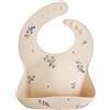 mushie | Bavaglino Silicone | Bavaglino Impermeabile Regolabile | Facile da Pulire | 4 Misure Regolabili con tasca Frontali Profonde | Senza BPA | articoli per neonati & bambini | Lilac Flowers