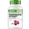Vit4ever Estratto di cardo mariano 180 capsule da 500 mg ciascuna - 80% di silimarina - scorta di 6 mesi - (contenuto e purezza dei principi attivi) - altamente dosato - Vegan