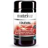 NUTRIVA Coleval, Integratore Alimentare per Colesterolo, Omocisteina e Glicemia, Sindrome Metabolica, Apparato Cardiovascolare, Salute del Cuore, con Berberina e Cromo Picolinato, 60 Compresse, Vegan