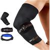 ionocore Tutore Epicondilite Gomito - Supporto Avanzato Gomitiere Palestra - Gomitiera per Tendinite - Recupero Tutore Gomito - Gomitiera per Tendinite per Padel, Tennista, Bodybuilding e Golfista