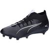 PUMA Ultra 5 Match+ FG/AG, Soccer Shoe, Black White, 39 EU