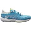 Wilson Kaos Swift 1.5 Clay, Sneaker Donna, Algiers Blue/White/Sunny Lime, 34 1/3 EU