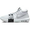 Nike Lebron Witness VIII, Basketball Shoe Uomo, White/Black-Lt Smoke Grey, 41 EU