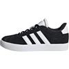 adidas VL Court 3.0 Shoes Kids, Scarpe da Ginnastica Unisex-Adulto, Core Black/Cloud White/Core Black, 33 EU