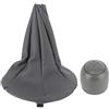 KIMISS Pomello del Cambio per Auto Gaitor Boot, Pomello del Cambio a 5 Marce con Collari Antipolvere di Ricambio per Fiat Panda/500 500C