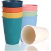 Audio frequency% 8 Colori Bicchieri Plastica，300ml Tazze Colazione Bicchieri Plastica Rigida Lavabili, Bicchieri Di Plastica, Mug Plastica Bambini Per Bambini E Adulti, Tazze Per Caffè, Tè, Latte, Succhi Di Frutta