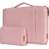 DOMISO 14 pollici Custodia Borsa Impermeabile Notebook Portatile Borsa Sleeve Custodia PC Portatile Compatibile con 14 HP Stream 14 Pavilion 14/2017 Lenovo ThinkPad X1 Yoga 710/14 ThinkPad A475,Rosa