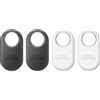 Samsung Galaxy SmartTag2 (4 Pezzi) Localizzatore Bluetooth con Modalità Smarrito, Design compatto, Batteria a lunga durata, Resistenza IP67, Black e White 2023