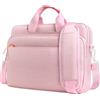 JETech 16 17 17,3 Pollici Laptop Borsa Custodia, Cover Impermeabile per Computer Compatibile con MacBook Air/Pro 16, Acer Predator Helios 16, ASUS ROG Strix G17, HP Envy 17,3 (Rosa)