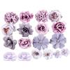 SAVOSWEET 24pcs Fiori Artificiali Margherita Teste di Fiori Artificiali Decorazioni Fiori Finti per Decorazioni Casa Vaso Soggiorno Matrimonio Festa Casa Nozze Feste Fai-da-Te (Viola)