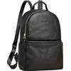 Kattee Borsa zaino in vera pelle per le donne Antifurto Zaino Fit per laptop da 14 pollici Soft Work Casual Daypack moda, Nero , moderno