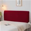 Duories Fodera per testiera per letto, elasticizzato, per camera da letto, 110-130 cm, colore rosso
