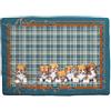 Caleffi Plaid Scaldotto Cuccioli, plaid imbottiti, Scaldotto plaid trapuntato, plaid regalo, plaid per bambini (Blu)