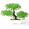 ARMYJY Piante artificiali in plastica, bonsai, albero finto per ufficio, casa, decorazione, verde