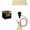Stappa e illumina Big Size | Trasforma Bottiglie in Lampade in 30 secondi, Bottiglie con foro da 23 a 30 mm, Bottiglie Magnum - E27 per Kit Lampada Bottiglia (1 pcs con cavo Rosso)