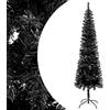 WHOPBXGAD albero di natale,albero di natale 210 cm,albero di natale slim,Albero di Natale Sottile Nero 240 cmnatale,albero di natale premiere,albero di natale 210,