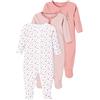 Name It Nbfnightsuit 3P W/F Dusty Rose Noos, Pigiama Bambine e ragazze, Rosa (Dusty Rose), 92