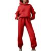 Generico Completo Sportivo Donna Cotone Oversize Felpa Con Cappuccio E Jogging Pantaloni Tuta Due Pezzi Leggera Set Sportivo Taglie Forti Casual Tute Da Lavoro Complete Corsa Firmate Tuta Palestra Moda Outfit