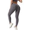 Generic Leggings per Sollevamento del Sedere con Tasche per Le Donne Leggings Cargo Elasticizzati Pantaloni da Corsa per Allenamento a Vita Alta Tuta Donna Pantalone Grigio Pantalone Largo (Dark Gray, S)