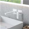 Fortis Scala rubinetto lavabo a parete, SET incluso corpo incasso,, 8420801MW, Scala bianco opaco [Rubinetteria Bagno > Rubinetteria Lavabo]
