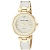 Anne Klein - Orologio da donna a bracciale rigido, con quadrante con vero diamante, Gold-tone Und Elfenbein