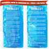 Perfect Remedy Ghiaccio Gel Riutilizzabile Formato Grande (2 Pezzi, Blu) - Borsa per Impacchi Caldi e Freddi - Per Infortuni o Riabilitazione - Borsa Ghiaccio Ginocchio, Schiena, Collo, Polsi, Caviglie