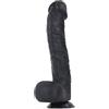 SEXY EMPORIUM Grande dildo nero con ventosa anale realistico Dong enorme 25,4 cm 30,5 cm 43,2 cm + massiccia pegging per adulti (grande dildo nero Barry 33,5 cm)