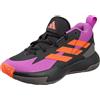 adidas Cross Em Up Select Mid Trainers Kids, Scarpe Medie Non da Calcio, Core Black/Purple Burst/Impact Orange, 27 EU